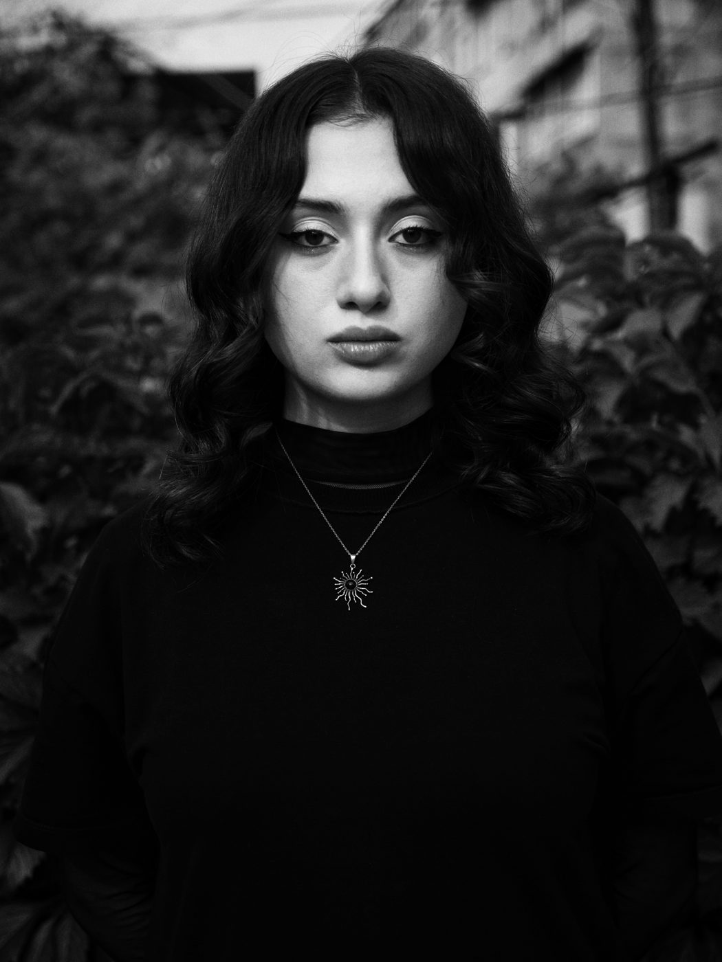 Black and white portrait of Lucy Vartanian